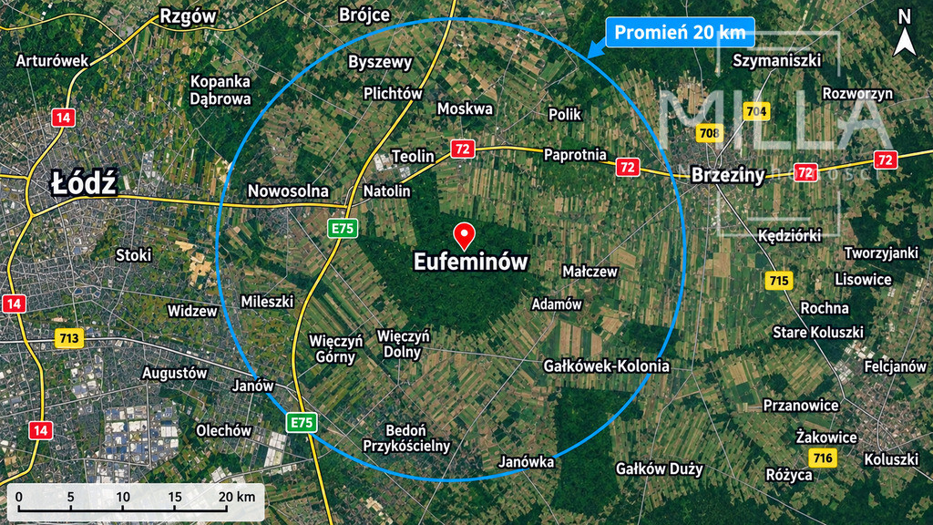 Działka Sprzedaż Eufeminów 4